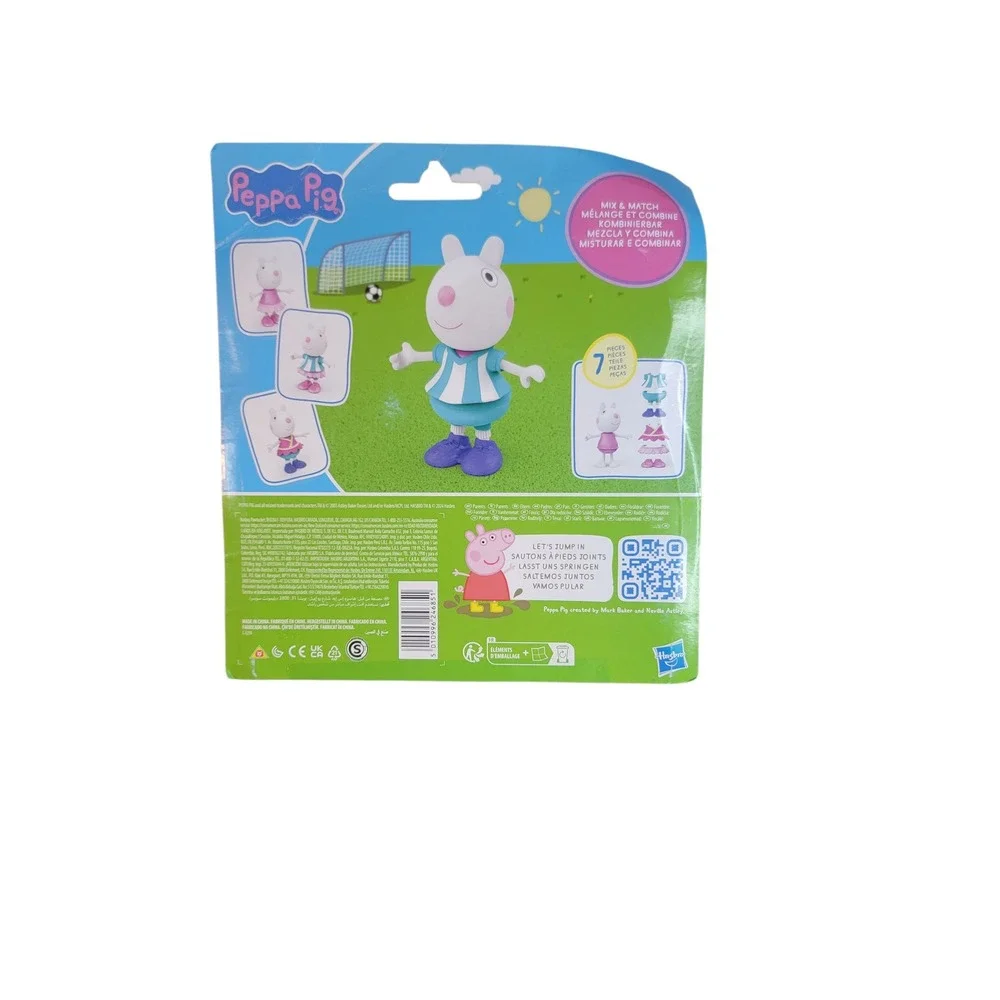 Peppa Pig Suzy Sheep Hasbro‎ Dress-Up Figure Kids 5 inch Pink Teal NEW 7 Pieces